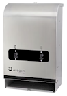 DISPENSER, EVOGEN, DUAL PAD & TAMPON DISPENSER, FREE VEND, AUTOMATIC, STAINLESS STEEL THUMBNAIL
