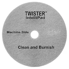 17", GREY, BURNISHING FLOOR PADS, DIVERSEY TWISTER INTELLIPAD, 2/CT THUMBNAIL