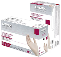 DISPOSABLE GLOVES, AMMEX, IVORY, LATEX, GPPFT, POWDER FREE, S, 100/CT MAIN