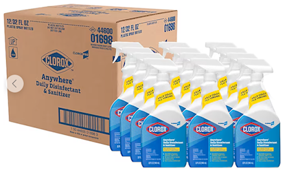 DISINFECTANT, CLOROX, ANYWHERE, 32 OZ., 12/CT LARGE