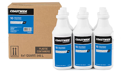GLASS CLEANER, COASTWIDE, READY-TO-USE, 0.95L, 6/CT LARGE