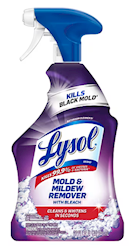 MOLD & MILDEW REMOVER, WITH BLEACH, LYSOL, UNSCENTED, 32 FL OZ., 12/CT LARGE