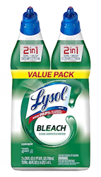 TOILET BOWL CLEANER, BATHROOM DISINFECTANT, LYSOL, WITH BLEACH, 24 OZ LARGE