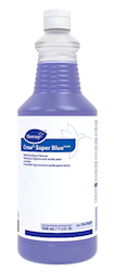 TOILET BOWL CLEANER, DIVERSEY CREW SUPER BLUE, MILD ACID, CITRUS SCENT, 32 OZ., 12/CT LARGE