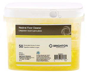 FLOOR CLEANER, HEAVY DUTY, DISSOLVABLE PORTION PACKETS, 50/CT LARGE