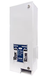 DISPENSER, HEALTH GARDS, DUAL PAD & TAMPON DISPENSER, 25 CENT VEND, WHITE LARGE