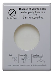 DISPENSER, SCENSIBLES, PLASTIC, STANDARD, WHITE LARGE