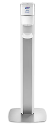 DISPENSER, HAND SANITIZER, PURELL ES6, AUTOMATIC, FLOOR STAND, SILVER/WHITE LARGE