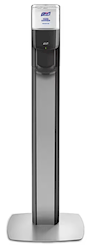 DISPENSER, HAND SANITIZER, PURELL ES8, AUTOMATIC, FLOOR STAND, SILVER/GRAPHITE LARGE