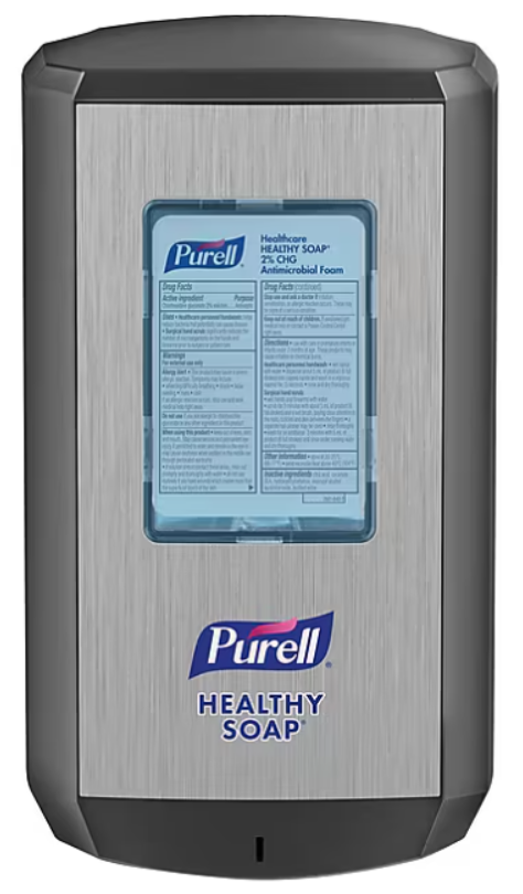 DISPENSER, HAND SOAP, PURELL CS6, AUTOMATIC, WALL MOUNTED, GRAPHITE THUMBNAIL