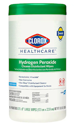 DISINFECTANT WIPES, CLOROX HEALTHCARE, 95 WIPES/CT LARGE