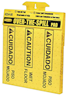 SPILL PAD, RUBBERMAID, CAUTION RUG, 17" X 14", YELLOW, 25/CT THUMBNAIL