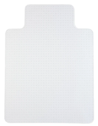 CHAIR MAT, WITH LIP, LOW-PILE CARPET, CLEAR, 36" X 48" LARGE