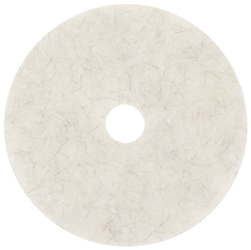 19", WHITE, BURNISHING FLOOR PADS, 3M, NATURAL BLEND, 5/CT LARGE