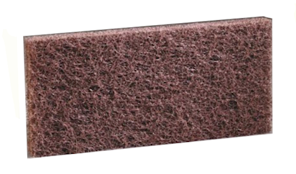 FLOOR PAD, HEAVY DUTY CLEANING PAD, BROWN, COMPARE TO DOODLEBUG, 20/PK LARGE