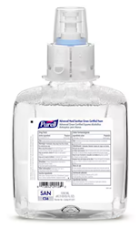HAND SANITIZER, FOAMING, PURELL CS6, 1200 ML, 2/CT LARGE