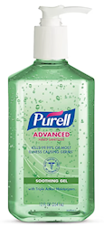 HAND SANITIZER, PURELL, INSTANT HAND SANITIZER W/ ALOE, PUMP, 12 OZ LARGE