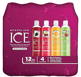 SPARKLING WATER, ICE, VARIETY PACK, 17 OZ., 12/CT LARGE