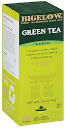 TEA, BIGELOW, CLASSIC GREEN TEA, BAGS, 28/BX LARGE