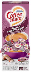 CREAMER, COFFEE MATE, ITALIAN SWEET CREAM, LIQUID, 0.38 OZ., 50/CT LARGE