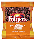 COFFEE, MEDIUM DARK ROAST, FOLGERS, 100% COLOMBIAN GROUND, 1.75 OZ., 42/CT THUMBNAIL