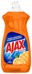 DISH SOAP, AJAX, TRIPLE ACTION, LIQUID, FRUITY SCENT, 28 OZ LARGE