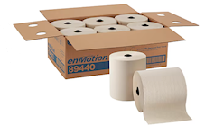 PAPER TOWELS, HARDWOUND, ENMOTION, RECYCLED, 1-PLY, 700 FT/ROLL, 6 ROLLS/CT (89440) THUMBNAIL