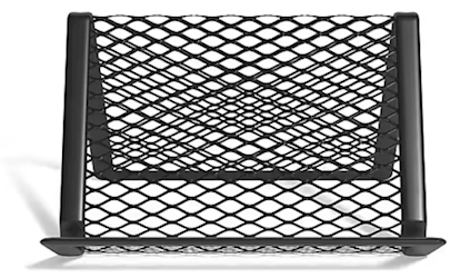 BUSINESS CARD HOLDER, TRU RED, MATTE BLACK LARGE