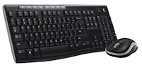 KEYBOARD & MOUSE COMBO, WIRELESS, LOGITECH MK270, BLACK MAIN