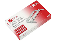 PRONG FASTENERS, NON-ADHESIVE, ACCO, ECONOMY, 2" CAPACITY, SILVER MAIN