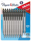 PENS, BALLPOINT, RETRACTABLE, PAPER MATE, MEDIUM POINT, BLACK INK, 20/CT THUMBNAIL