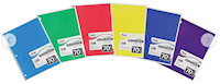 NOTEBOOK, 1 SUBJECT, MEAD, 8" X 10.5", COLLEGE RULED, 70 SHEETS, 1/EA MAIN