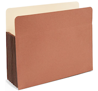 FILE POCKET, LETTER SIZE, 7" EXPANSION, BROWN, 5/CT MAIN