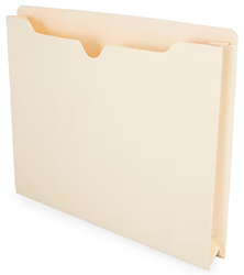 FILE JACKETS, LETTER SIZE, STAPLES, MANILA, 2" EXPANSION, 50/CT LARGE