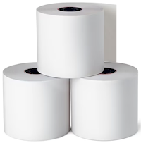 RECEIPT PAPER, POS, MACHINE, ROLLS, STAPLES, 1 PLY, 2 3/4" X 128', 10/CT MAIN