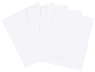STOCK PAPER, COVER, 67 LBS, 8.5" X 11", WHITE, 250 SHEETS/CT LARGE