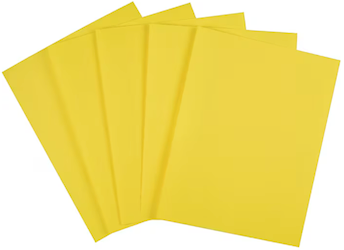 PAPER, MULTIPURPOSE, YELLOW, 20 LBS, 8.5" X 11", 500/REAM LARGE