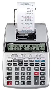 CALCULATOR, PRINTING, 12 DIGIT, CANON, DESKTOP, GREY/BLACK MAIN