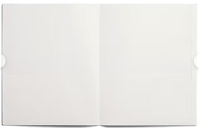 FOLDERS, 2 POCKET, PAPER, SMOOTH, WHITE, 25/CT LARGE