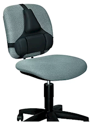 BACK SUPPORT, FELLOWES PROFESSIONAL, FOR DESK CHAIRS, BLACK LARGE