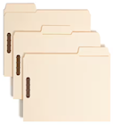 FOLDERS, CLASSIFICATION, SMEAD, REINFORCED, 1/3 CUT TAB, LETTER SIZE, MANILA, 50/CT THUMBNAIL