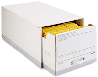 FILE DRAWERS, STAPLES, MEDIUM DUTY, LETTER SIZE, WHITE/GREY, 6/CT MAIN