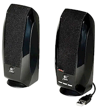 SPEAKERS, COMPUTER, LOGITECH S150, USB, BLACK MAIN