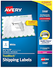 SHIPPING LABELS, AVERY, LASER, 3 1/2" X 5", WHITE, 4 LABELS/SHEET, 100 SHEETS/CT THUMBNAIL