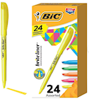 HIGHLIGHTERS, BIC, STICK, CHISEL TIP, ASSORTED COLORS, 24/CT THUMBNAIL