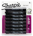 PERMANENT MARKERS, SHARPIE, BULLET TIP, BLACK, 8/CT THUMBNAIL