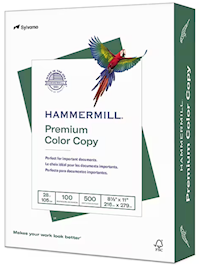 COPY PAPER, HAMMERMILL, 8.5" X 11", COLOR, 28 LBS, 100 BRIGHTNESS, 500 SHEETS/REAM MAIN