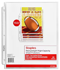 SHEET PROTECTORS, HEAVYWEIGHT, 8.5" X 11", DIAMOND CLEAR, 25/CT MAIN