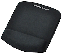 MOUSE PAD & WRIST REST, FOAM, NON-SKID, BLACK MAIN