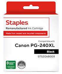 INK, CARTRIDGE, HIGH YIELD, CANON PG-240 XL, BLACK LARGE